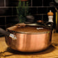 Cacerola Aluminio 24 cm c/ Antiadherente Ceramico Cobre