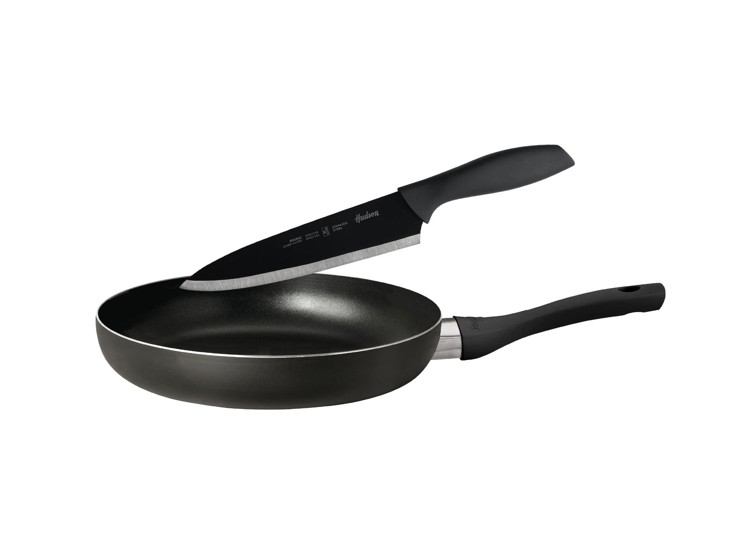 Sartén Aluminio 24cm + Cuchillo Basic 8
