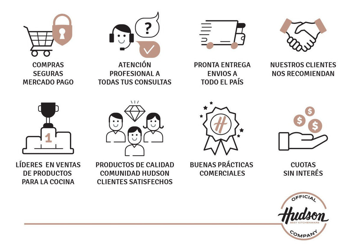 Set 6 Utensilios Con Mango De Madera Hudson Nylon Gris