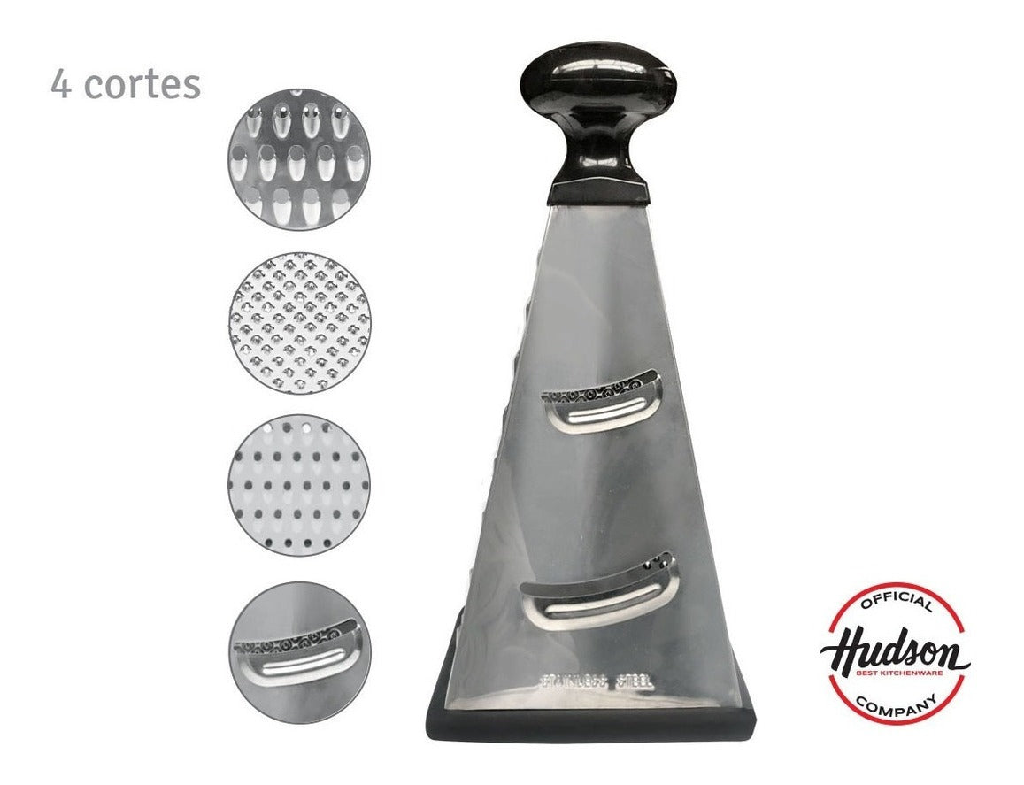 Rallador Piramide De Acero Inoxidable Hudson 4 Caras