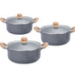Kit Cacerolas Hudson Granito 20cm 24cm 26cm