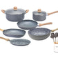 Kit Granito Hudson Cacerolas + Sartenes + Utensilios Blanco