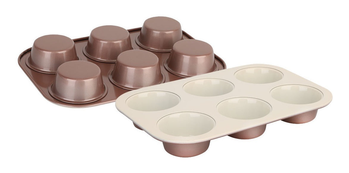 Molde Muffins Cupcakes Magdalena Antiadherente Hudson X 6