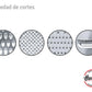 Set 3 Ralladores Hudson De Acero Inoxidable 4 Caras
