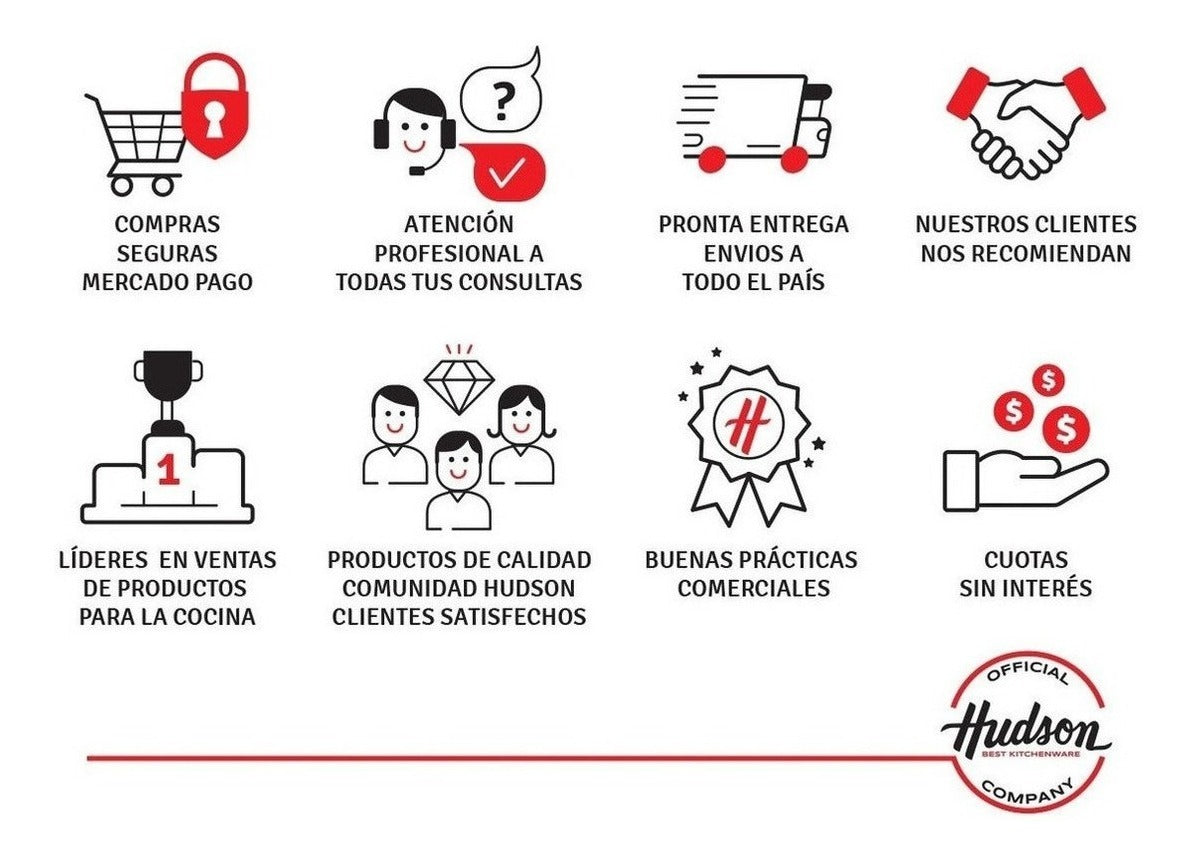 Set 6 Utensilios Hudson Nylon Y Acero Con Organizador