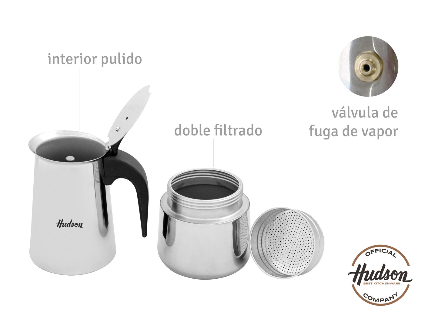 CAFETERA ACERO INOXIDABLE 12 TAZAS