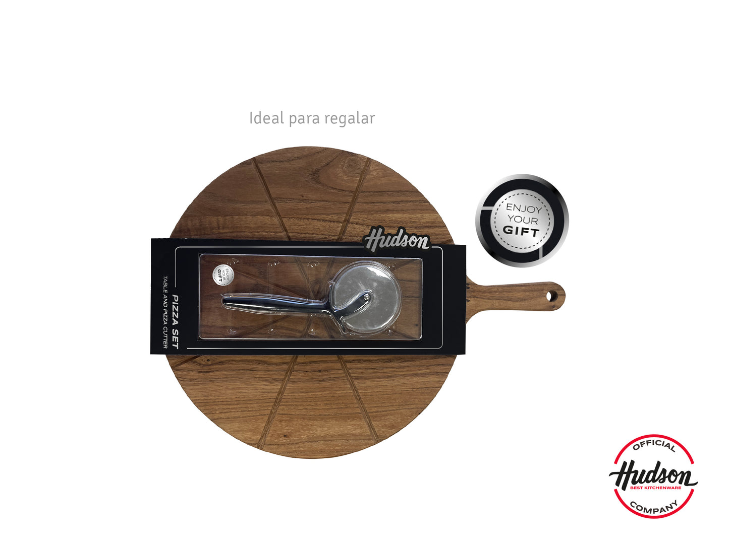 Set De Tabla Para Pizza Y Cortador De Pizza