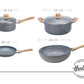 Kit De Ollas Hudson Granito + Sartén + Wok + Bifera