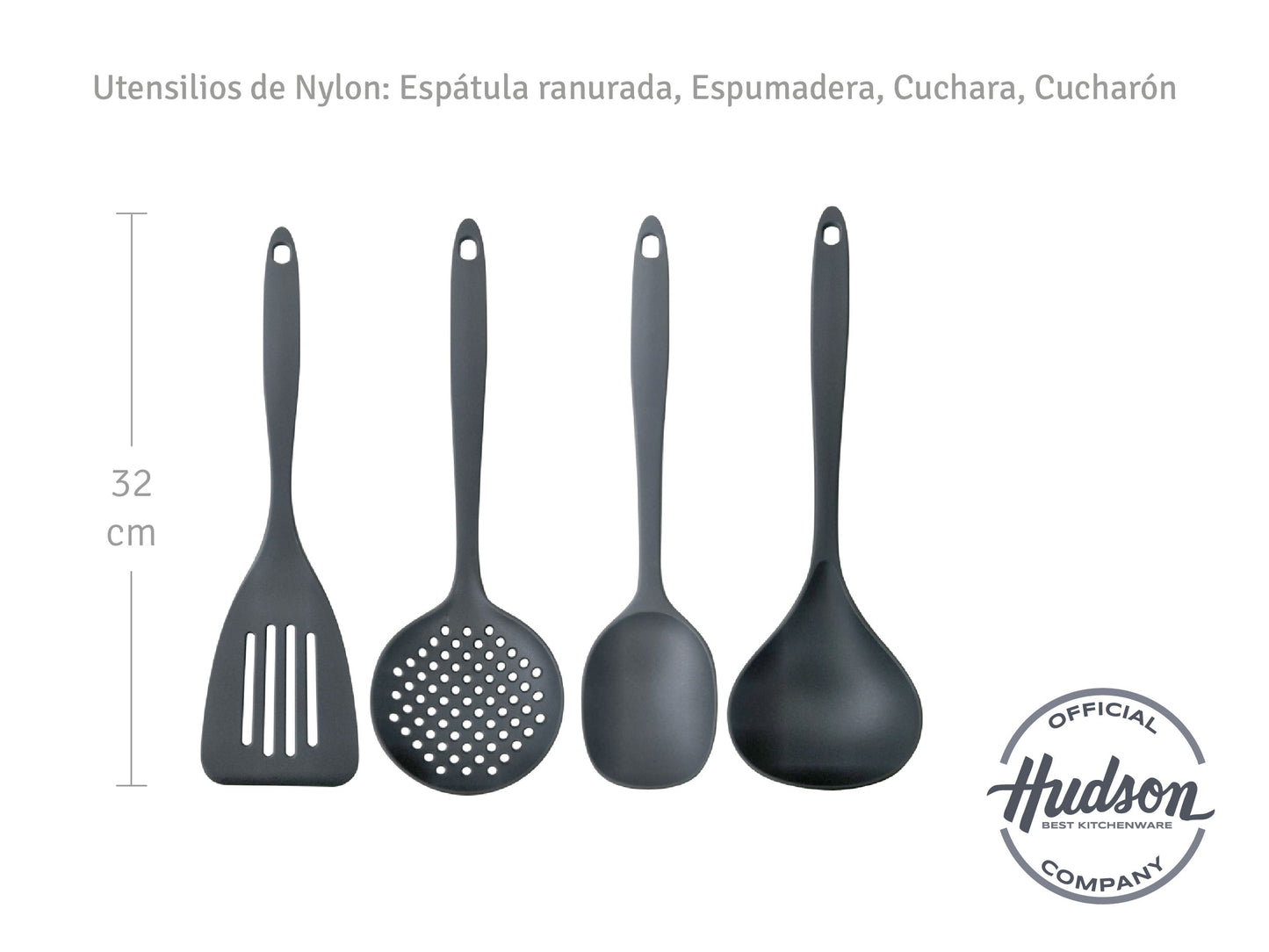 Batería De Cocina Hudson Granito Negro 15 Piezas Ngra02