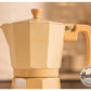Cafetera Italiana Aluminio Harmony 450ml Beige