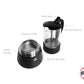 Cafetera Italiana Acero Inox Y Vidrio Para Inducción Negro