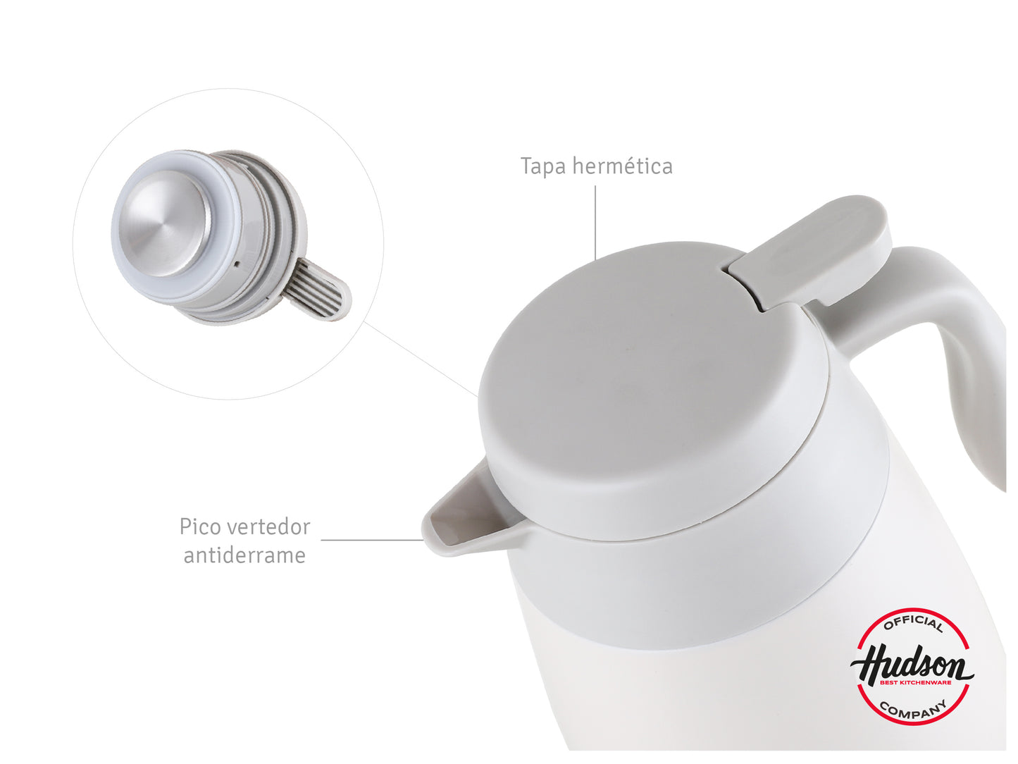 Jarra Conservadora Térmica De 2l Crema