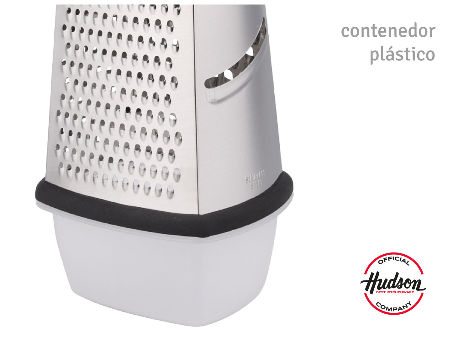 Rallador De 4 Caras De Acero C/ Contenedor Linea Hudson