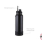 Botella Deportiva Isotérmica De 960ml Negro
