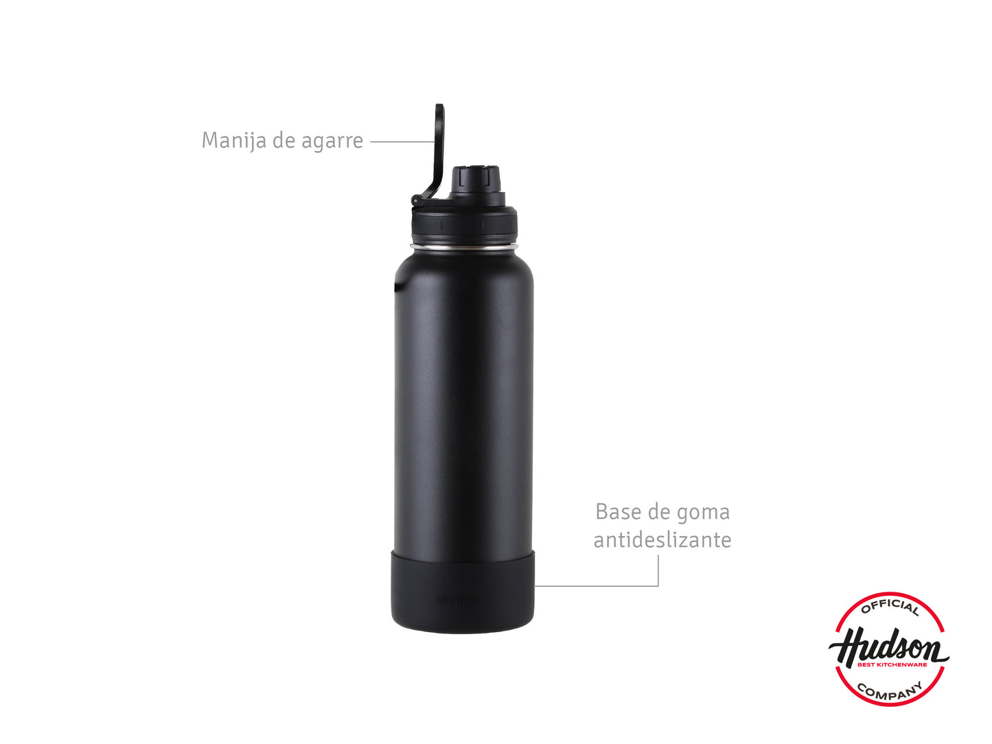 Botella Deportiva Isotérmica De 960ml Negro