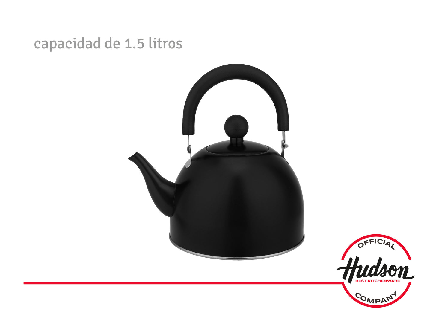 Pava Total Black 1.5lts Pico Matero