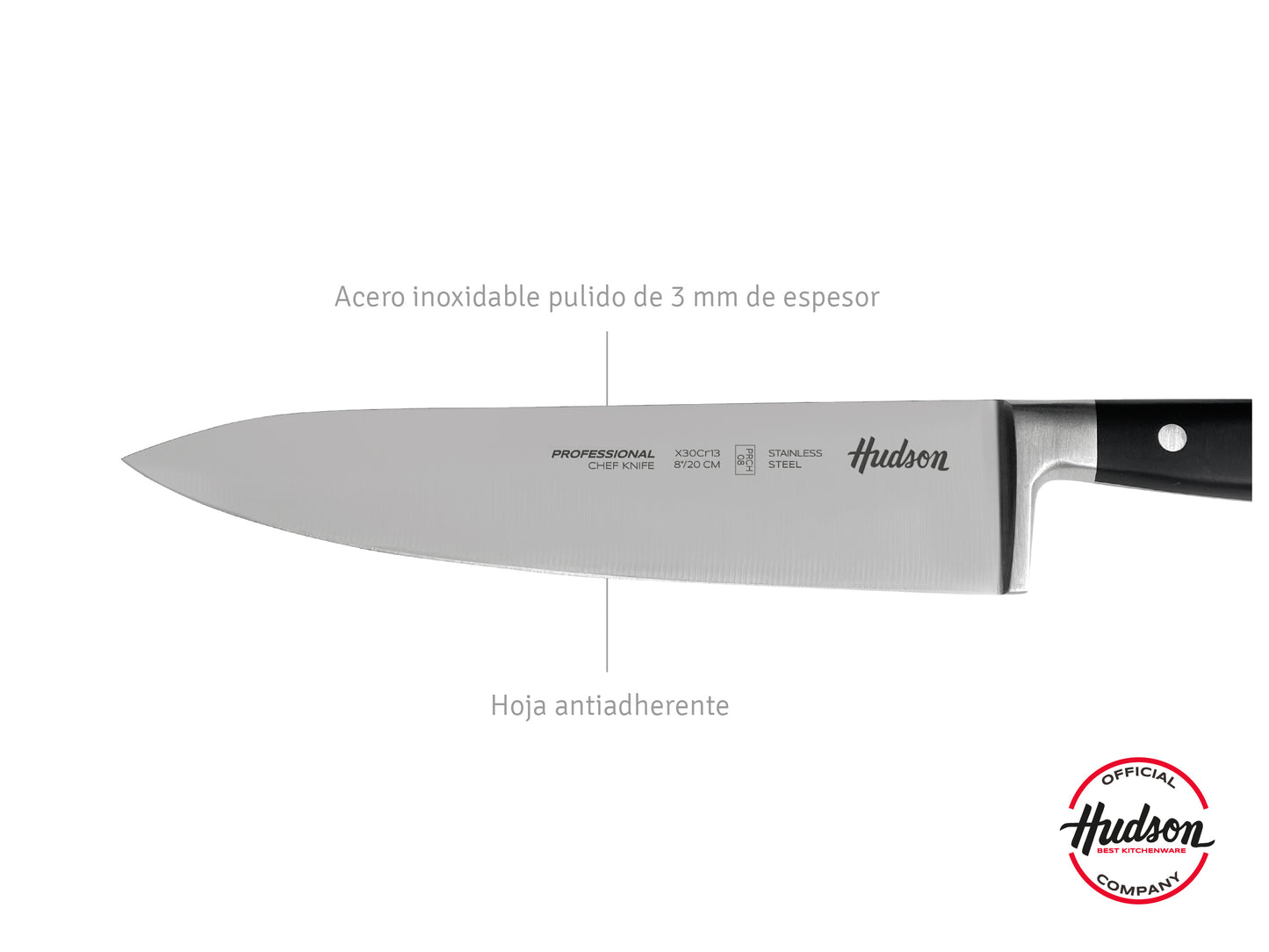 Cuchillo Chef 8  Acero Inoxidable Caja Para Regalo