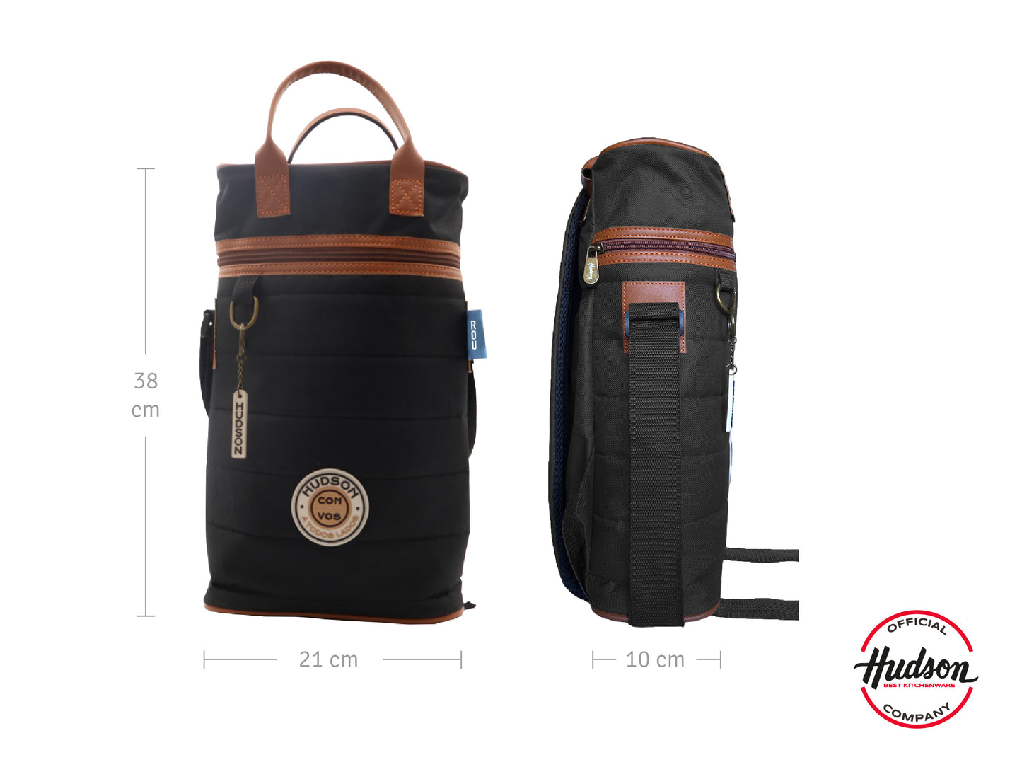 Mochila Matera Reforzada En Poliéster Negro