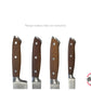 Set 4 Cuchillos Acero Inoxidable Y Mango De Madera