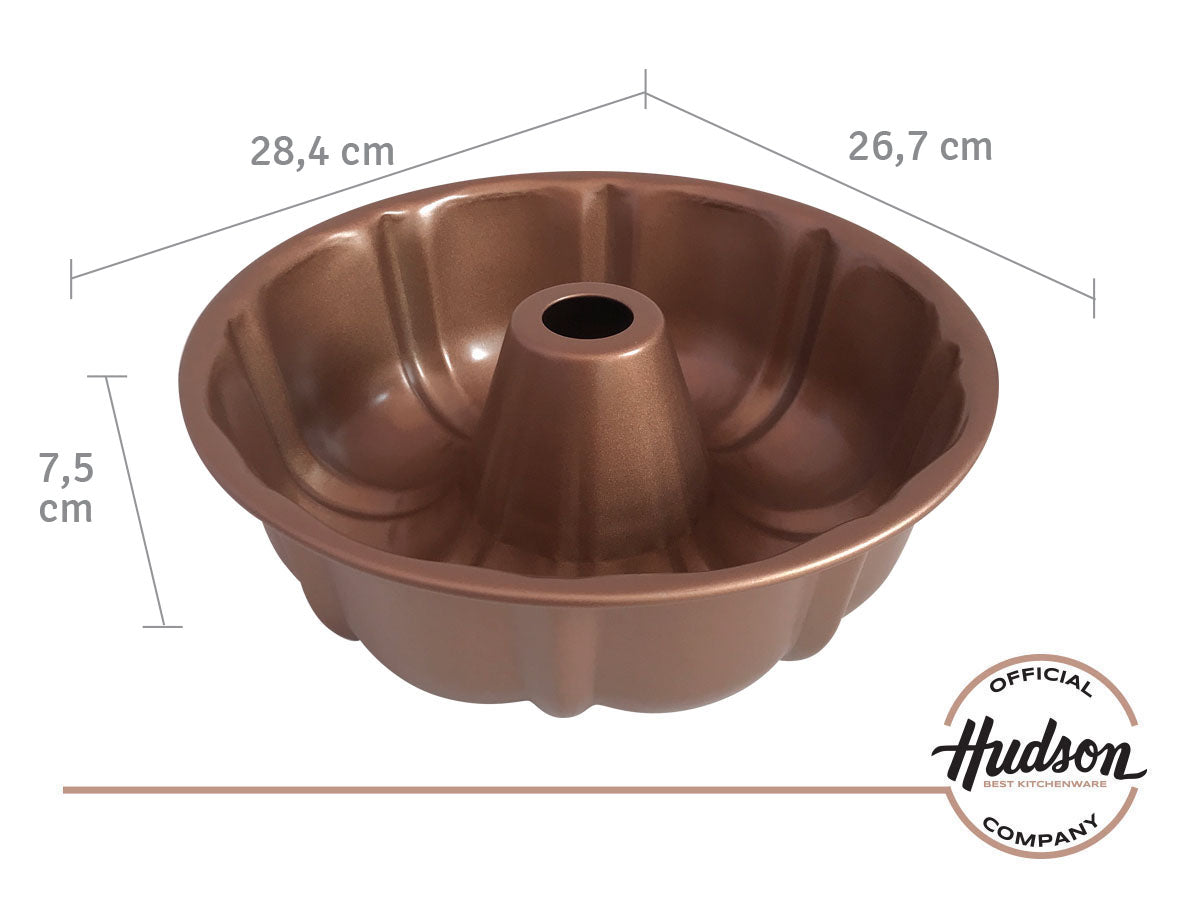 Molde Flan/budín Hudson Con Antiadherente Cerámico 25 Cm