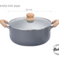 Batería De Cocina Hudson   Antiadherente Granito 5 Piezas