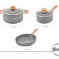 Bateria Granito Stone Forjado Antiadherente 5 Piezas