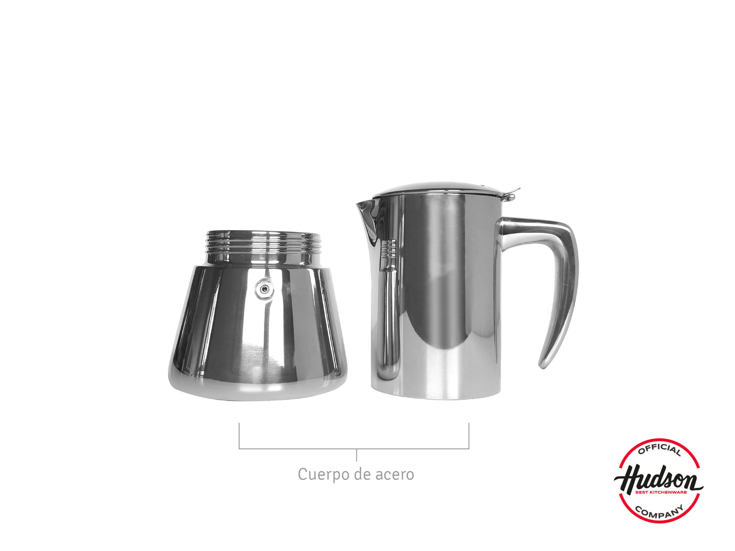 Cafetera Italiana Acero Inoxidable Mirror 280ml
