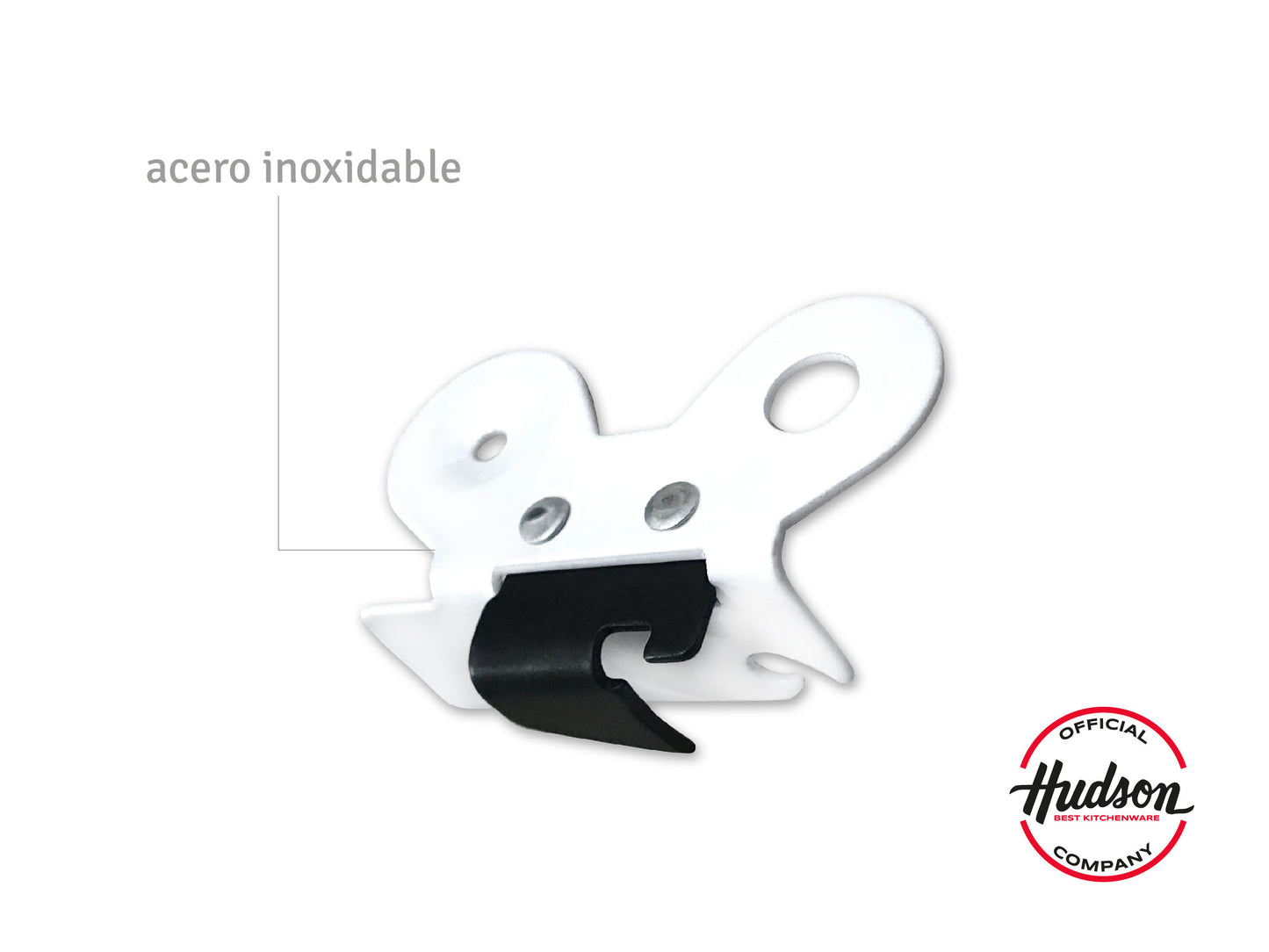 Abre Lata Uña De Acero Inoxidable Blanco Linea Hudson