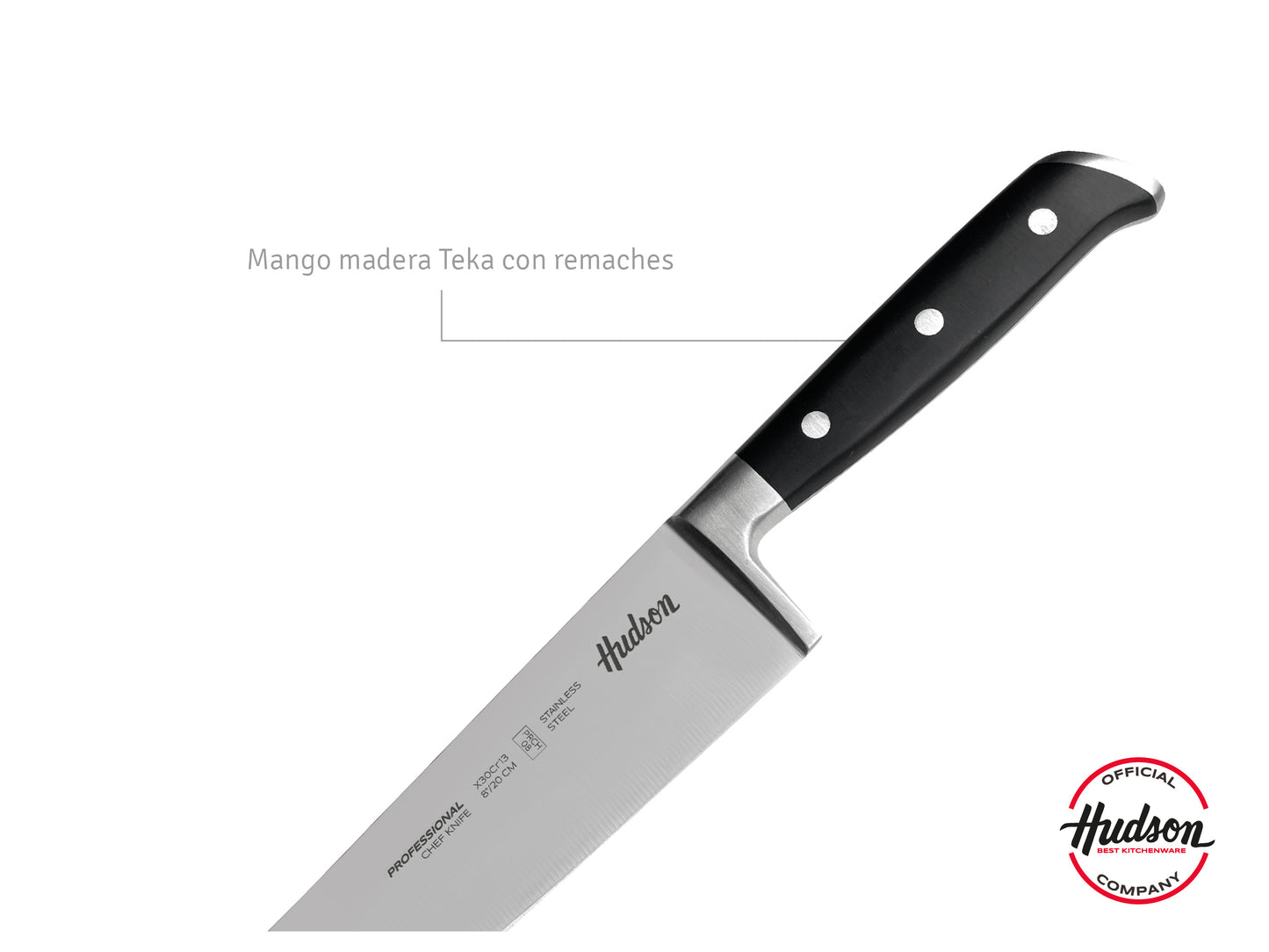 Cuchillo Chef 8  Acero Inoxidable Caja Para Regalo