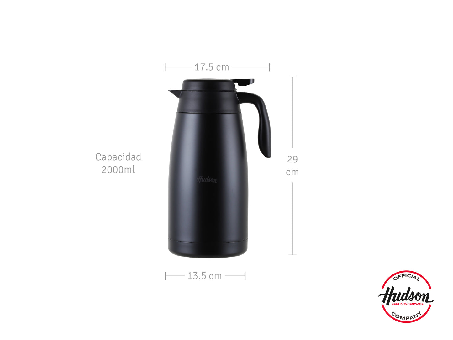 Jarra Conservadora Térmica De 2 L Negro
