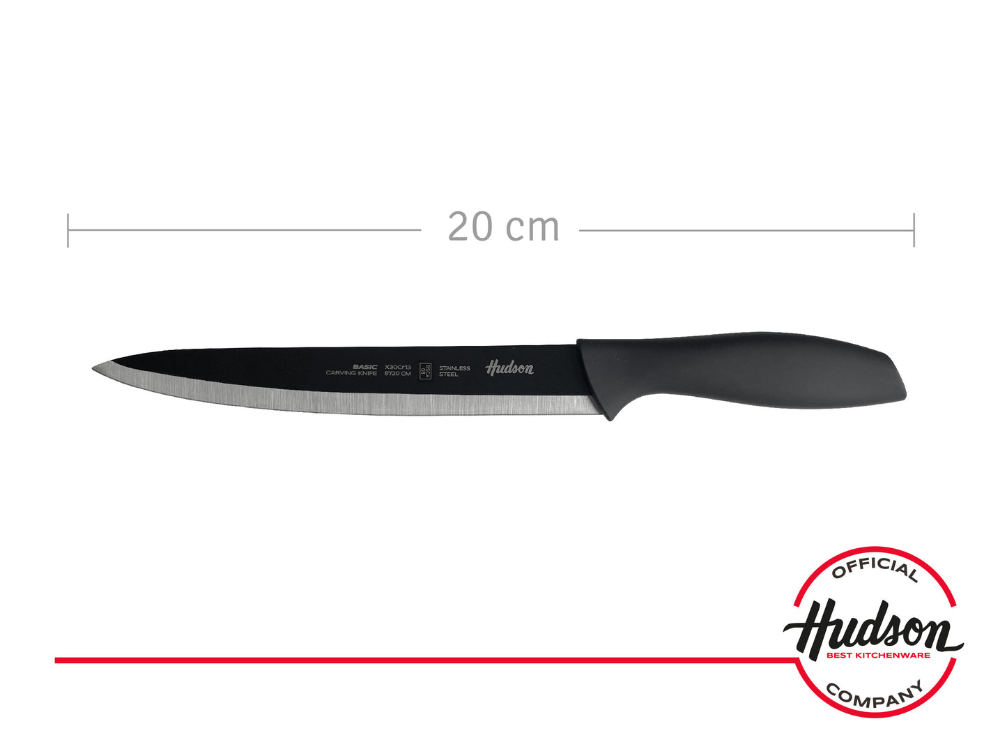Cuchillo Carnicero Trinchador 8'' Linea Hudson Basic