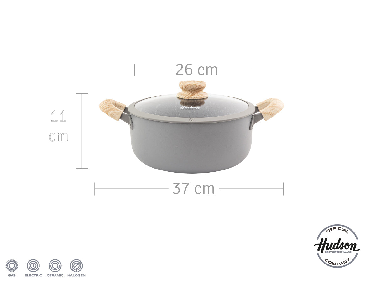Olla C/antiadherente 26 Cm Línea Nueva Granito