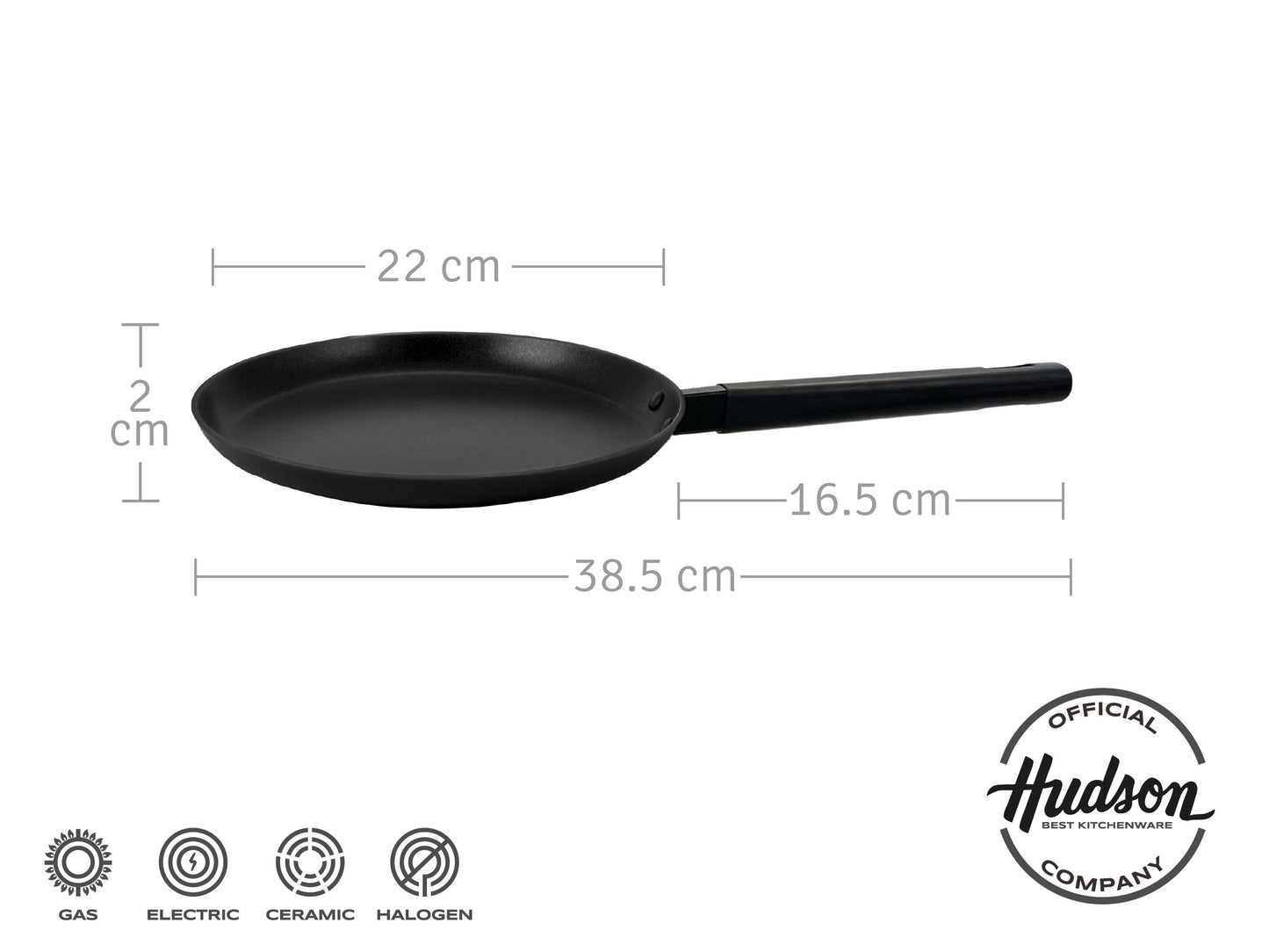 Panquequera De Aluminio C/antiadherente De 22cm