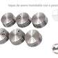 Especieros de vidrio x 6 con rack