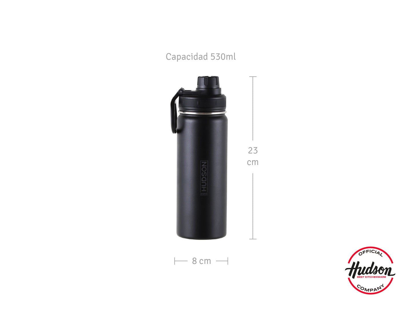 Botella Deportiva térmica De 530ml Negro