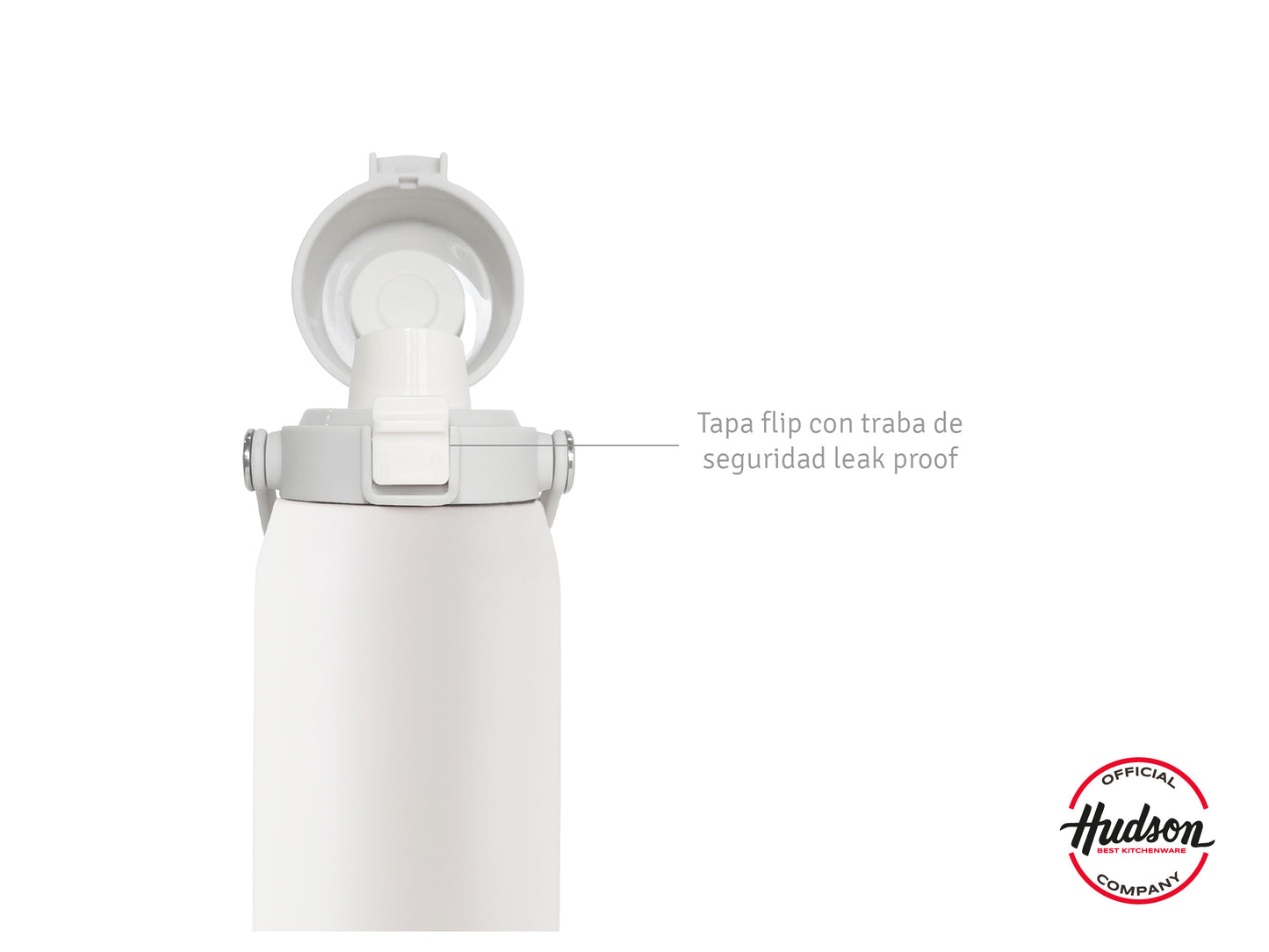 Botella Deportiva Térmica De 500 Ml Crema