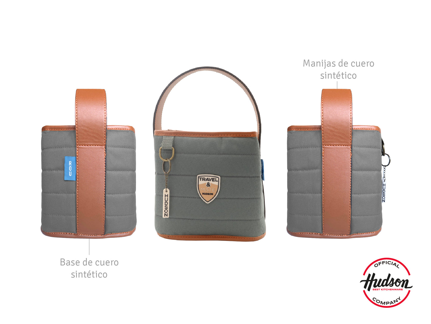 Bolso Matero Reforzado En Poliéster Gris