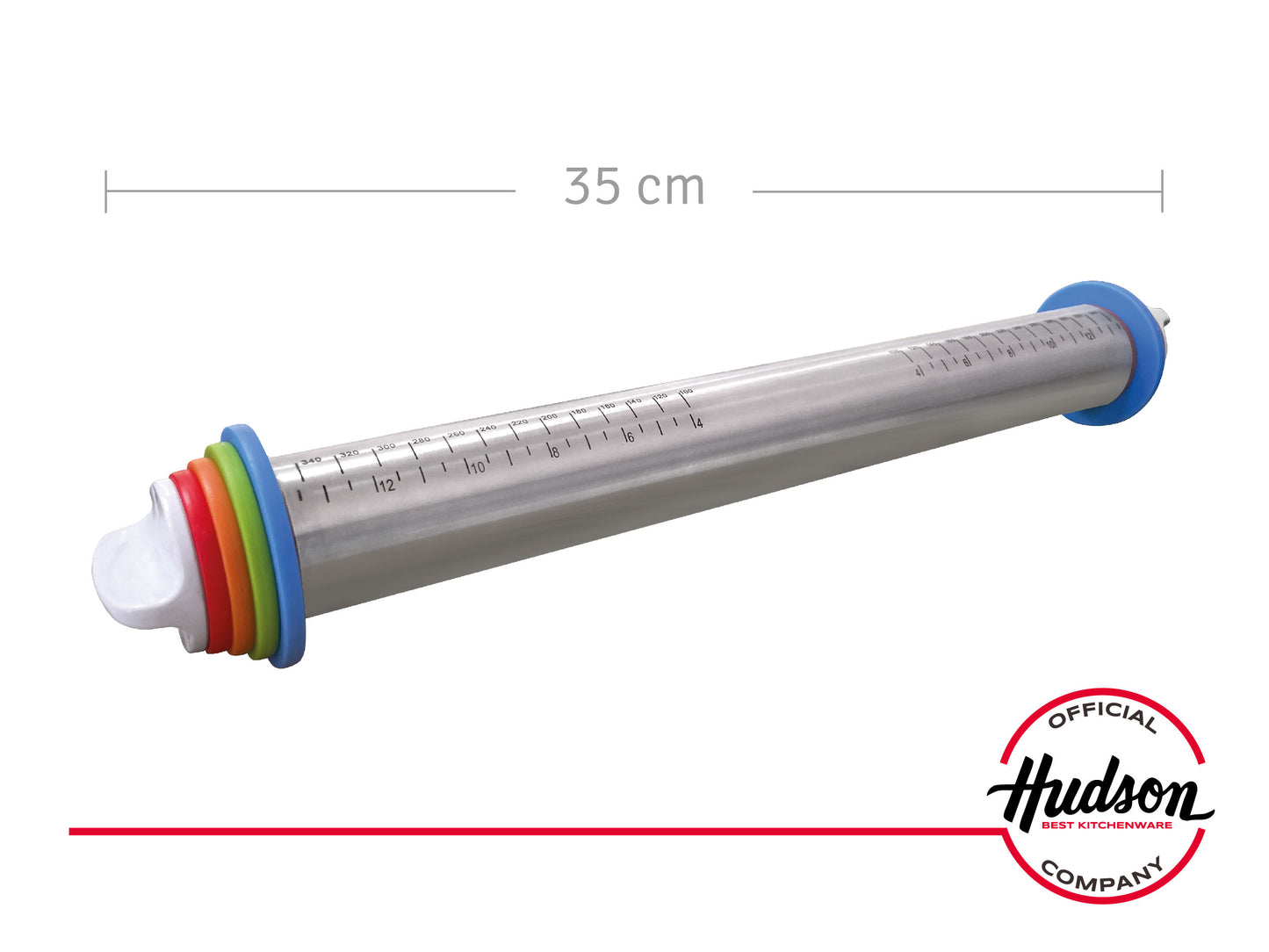 Palo De Amasar Acero Inoxidable Regulable 40cm Linea Hudson