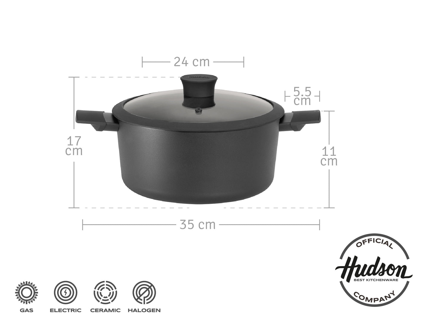 Cacerola De Aluminio Con Antiadherente 24 Cm Daily