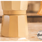 Cafetera Italiana Aluminio Harmony 450ml Beige