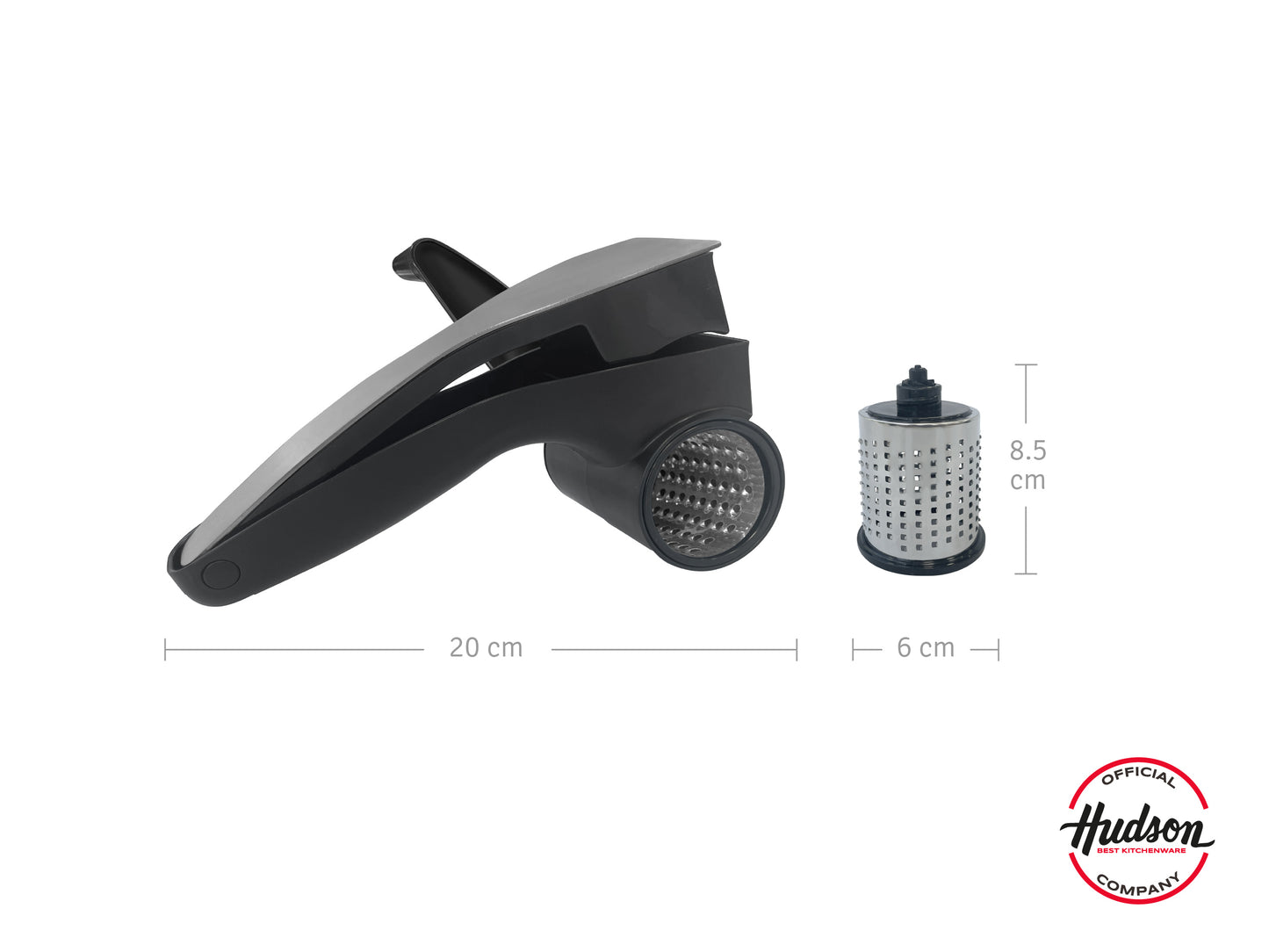 Rallador Giratorio Acero Inoxidable Negro