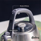 Caldera Plateada De 2.5l Acero Inoxidable