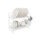 Escurridor De Platos Blanco 2pisos Chico Linea Hudson Cocina