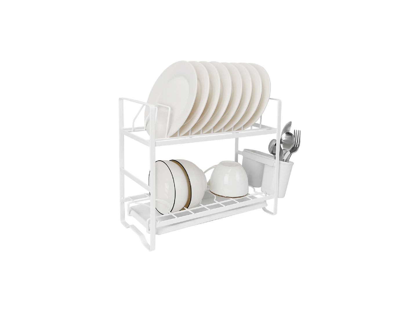 Escurridor De Platos Blanco 2pisos Chico Linea Hudson Cocina