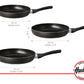 Set Sarten 22cm + Sarten 24cm + Sarten 26cm Hudson Aluminio