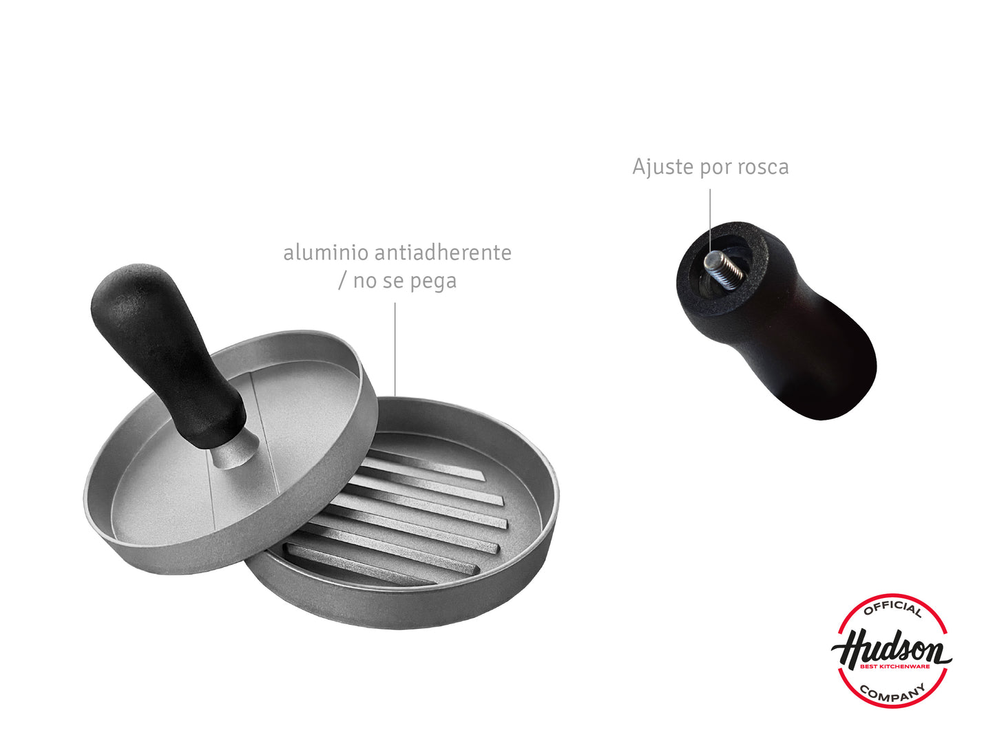 Prensa Y Molde De Aluminio Para Hamburguesas