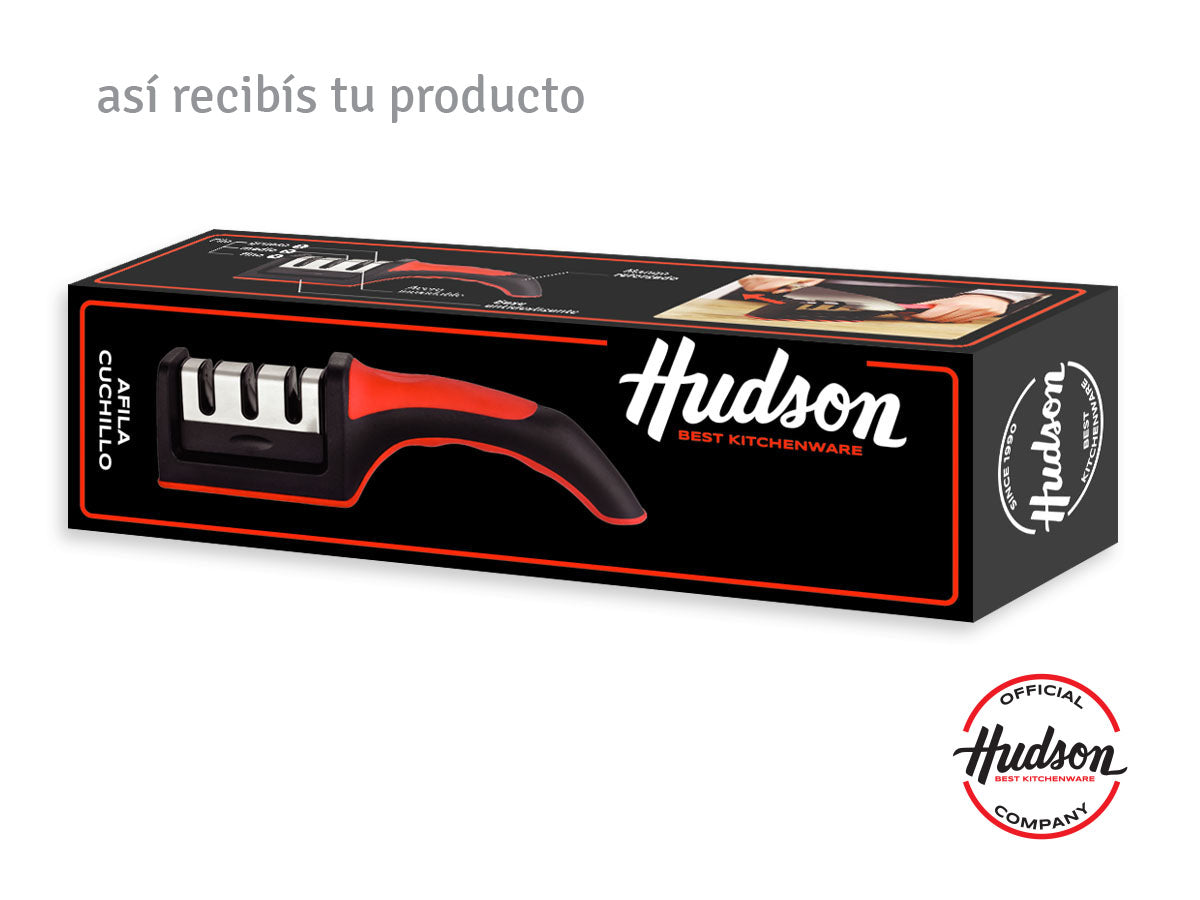 Afilador De Cuchillos Hudson Con Mango 3 Tiempos