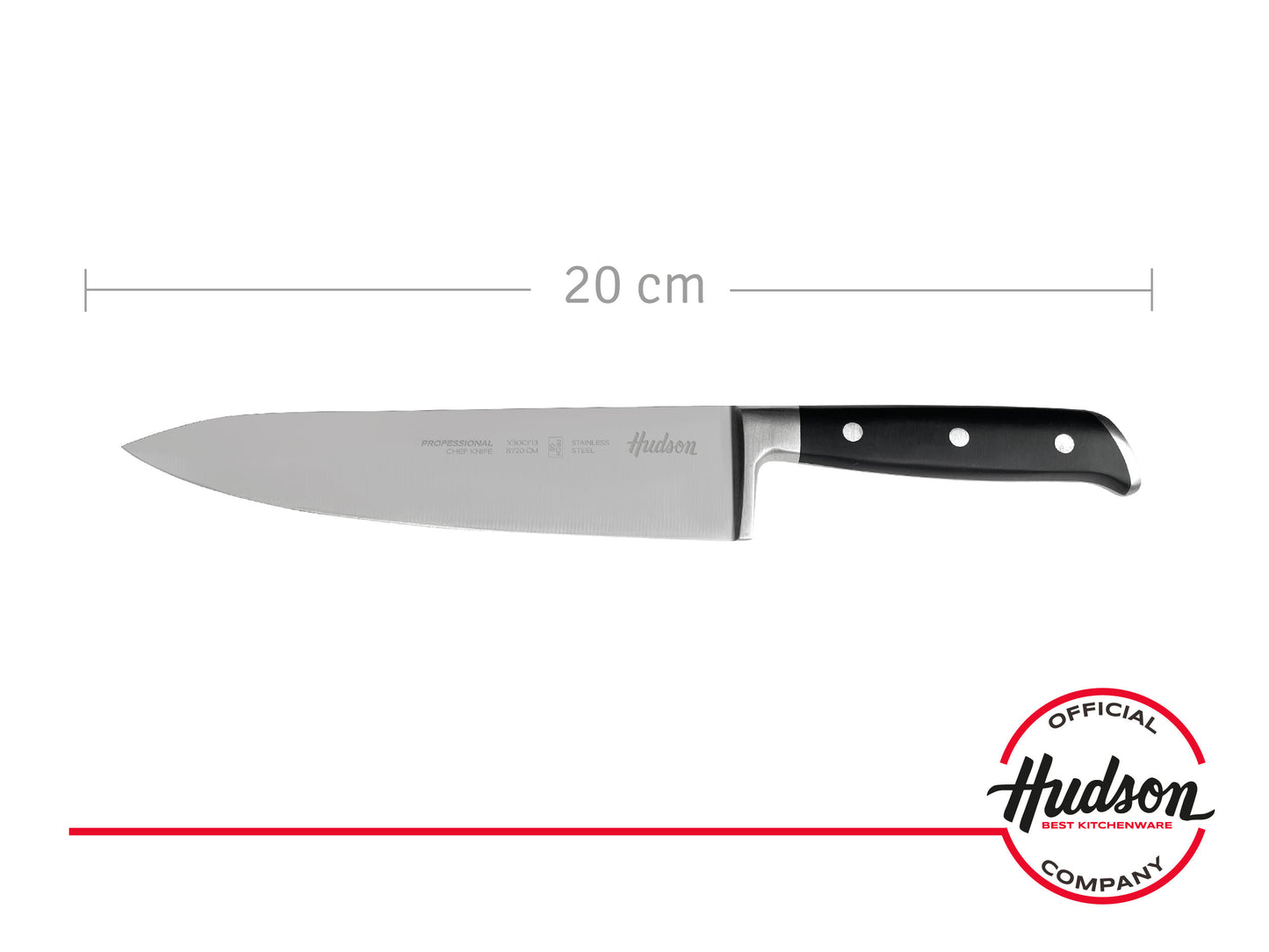 Cuchillo Cheff 8 Linea Hudson Acero Inoxidable
