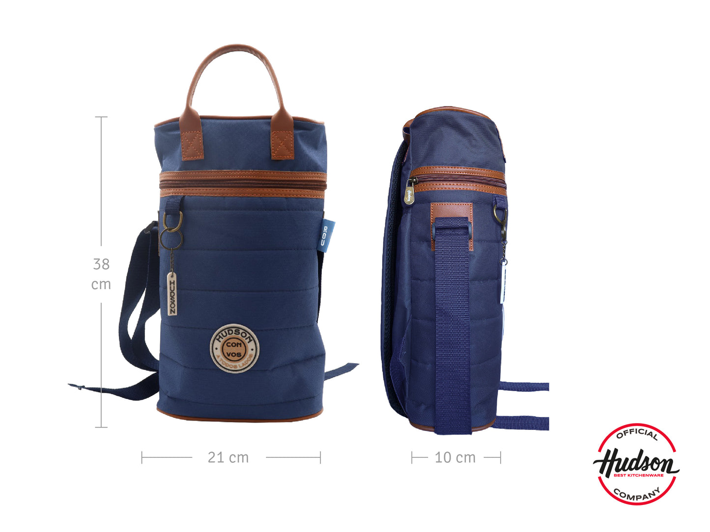 Mochila Matera Azul Reforzada En Poliéster