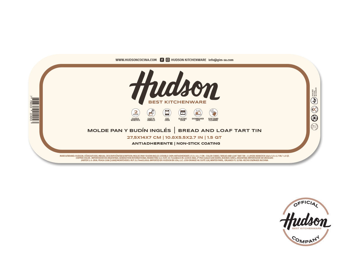 Molde Pan Y Budín Hudson Antiadherente 27 Cm